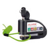 Candado De Disco Aluminio Con Guaya Y Alarma negro