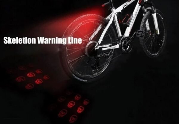 Luz Laser Recargable usb para Bicicleta