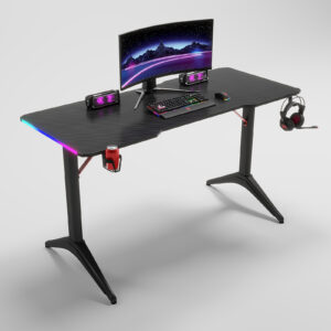 Escritorio Gamer Onyx Negro - 140*60*74